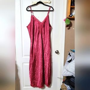 Long Dusty Rose Sleepwear Adjustable Straps Size 4X